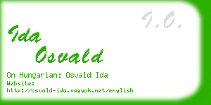 ida osvald business card